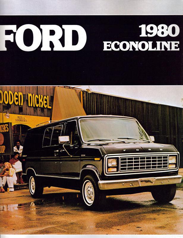 1980 ford econoline sales brochure folder original excellent condition b24