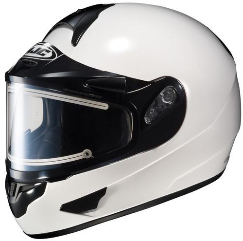 Hjc cl-16 snow helmet with electric shield white sm