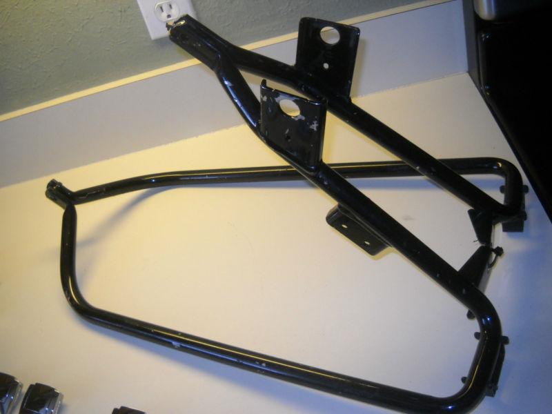 Harley touring black saddlebag support bracket 09 and up