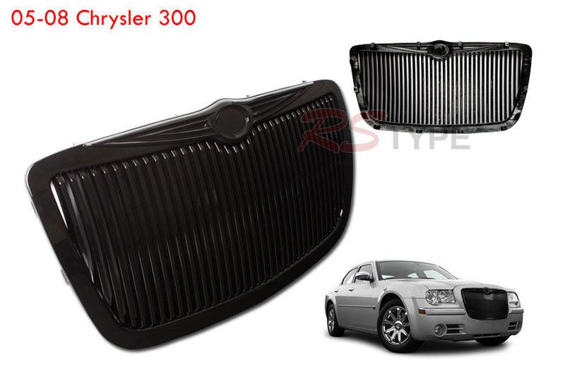 05 06 07 08 chrylser 300 / 300c vertical front grill black