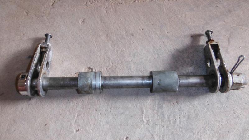 1969 honda sl 350 ko rear axle,spacers,chain tensioners