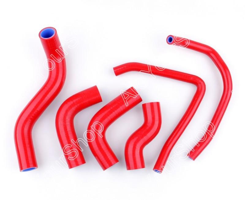 Red kit silicone hose radiator heater kawasaki z1000 2003-2006