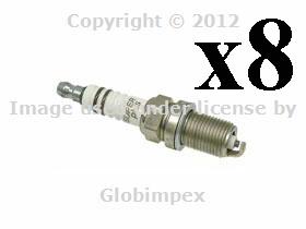 Mercedes 8cyl spark plugs bosch oem fr-8-dc+ new (8) + 1 year warrnaty