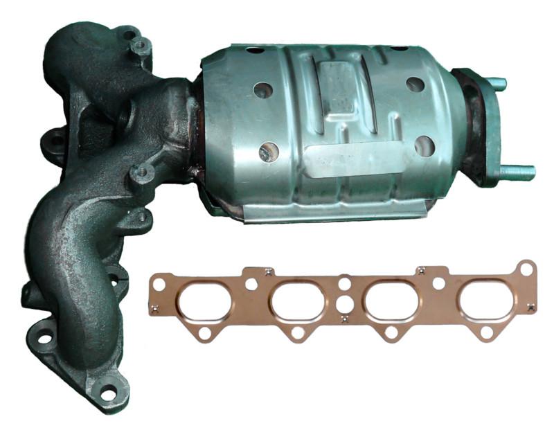 Catalytic converter manifold iron cast with manifold gasket