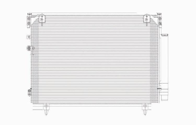 Replacement ac condenser parallel flow type 05-09 2005-2009 scion tc 8846021050