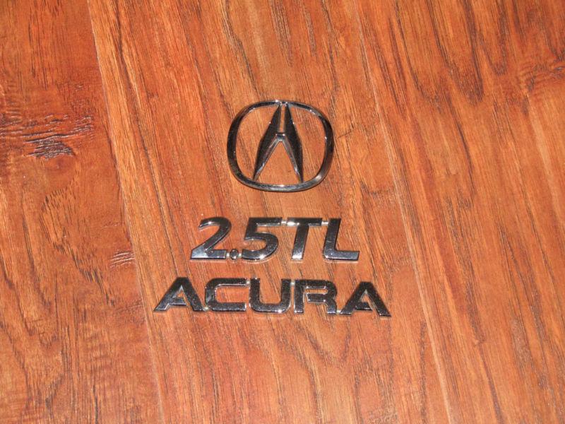 Acura 2.5tl rear emblem logo symbol decal oem