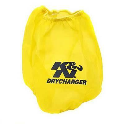 K&n rf-1014dy air filter wrap drycharger polyester yellow conical ea