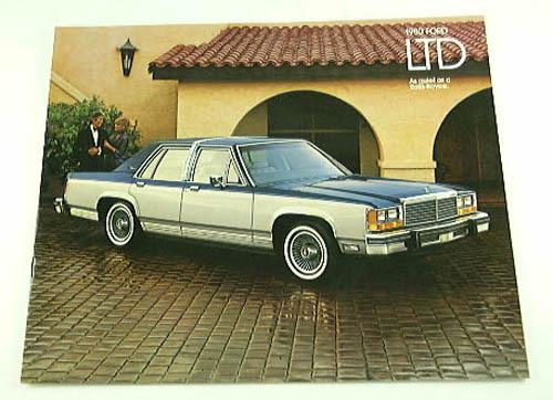 1980 ford ltd brochure s 2dr 4dr crown victoria squire