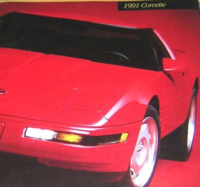 1991 chevrolet corvette dealers catalog - promotional booklet