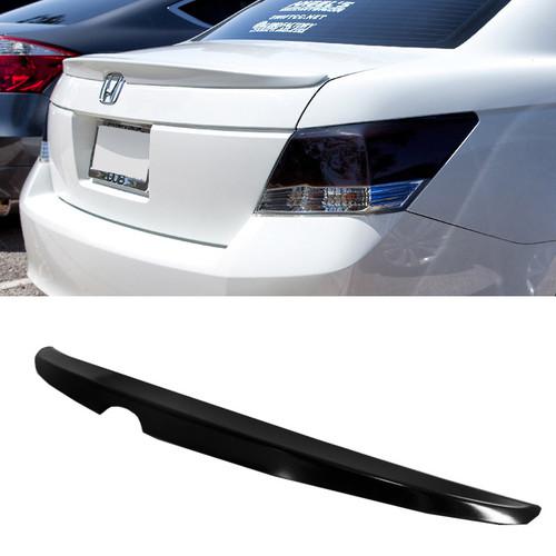 08-11 honda accord 4dr sedan rear trunk spoiler wing original style unpaint