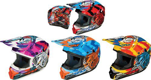 Fly racing youth kinetic fly-bot helmet