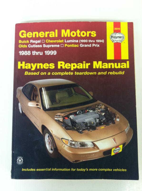 Haynes manual regal, lumina (90-94), cutlass supreme, grand prix