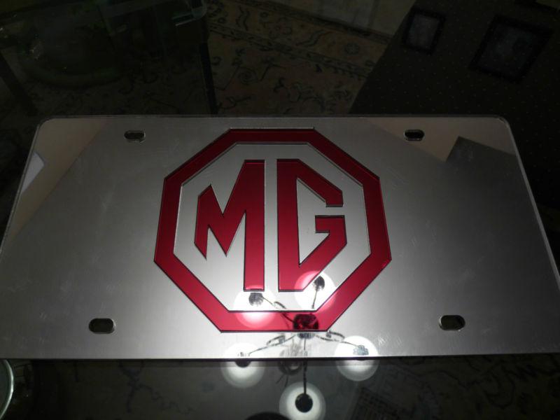 Find Mirrored MG Front License Plate Plastic MGA MGB MGTD in Lehigh ...