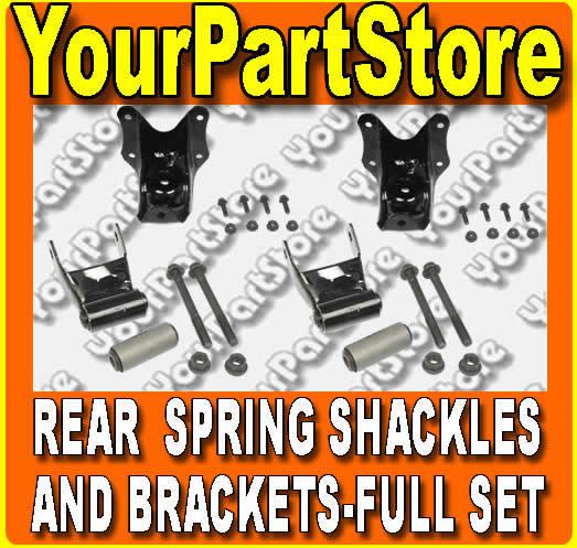 Rear leaf spring shackle shackels brackets bracket kit