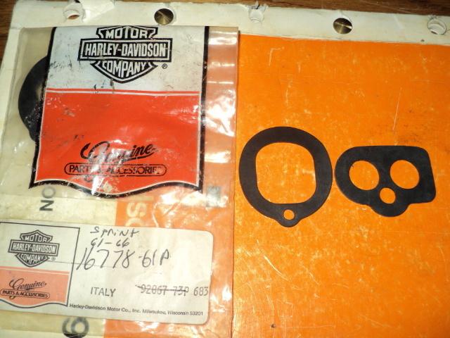 1965 harley  aermacchi sprint 250cc rubber gasket push rods 