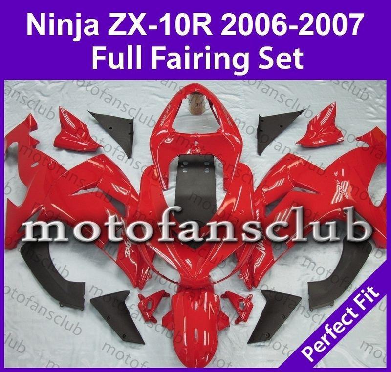 Fit kawasaki 06 07 zx 10r zx10r ninja 2006 2007 fairing bodywork plastics #07 c