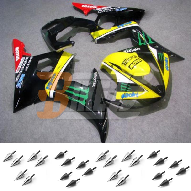 Free bolt kit! injection fairing kit bodywork for yamaha yzf 600 r6 2004 2005 au