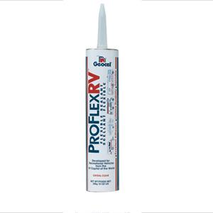 Geocel proflex rv flexible sealant, white, 10 oz. 28101v