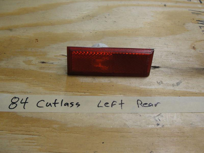 Oem 81-88 cutlass supreme calais salon olds 442- rear side marker light lens lh