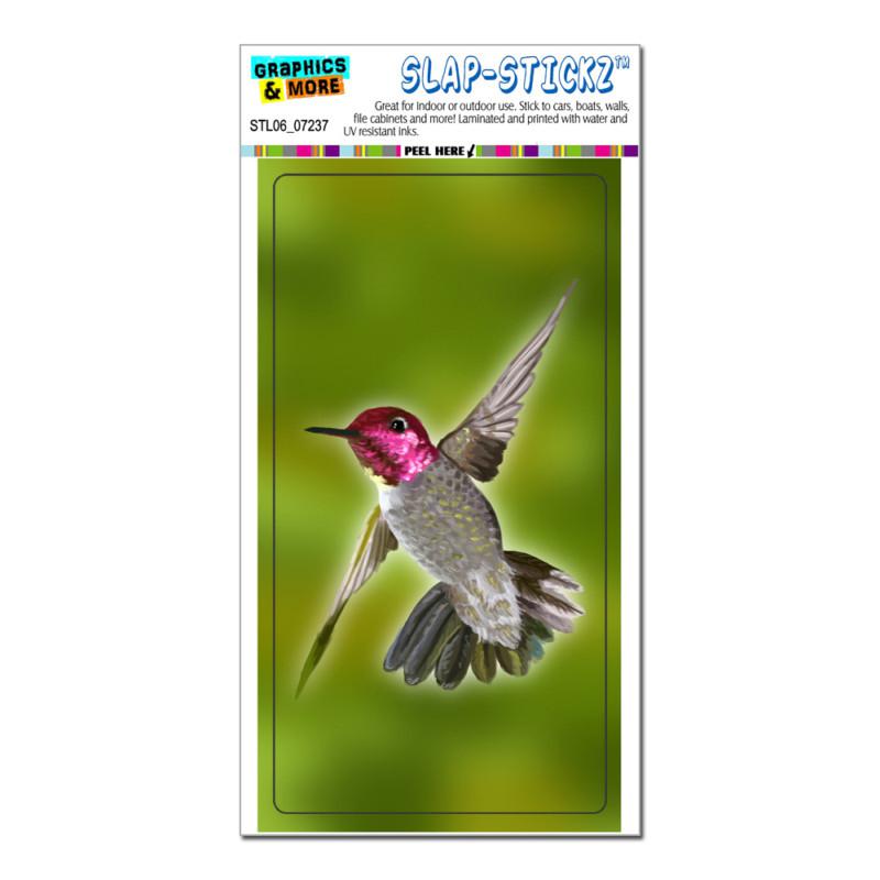 Hummingbird - humming bird flying - slap-stickz™ window locker bumper sticker