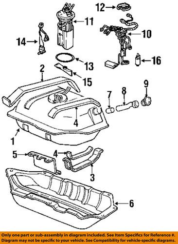 Gm oem 25163484 switch, fuel sending/fuel tank sending unit