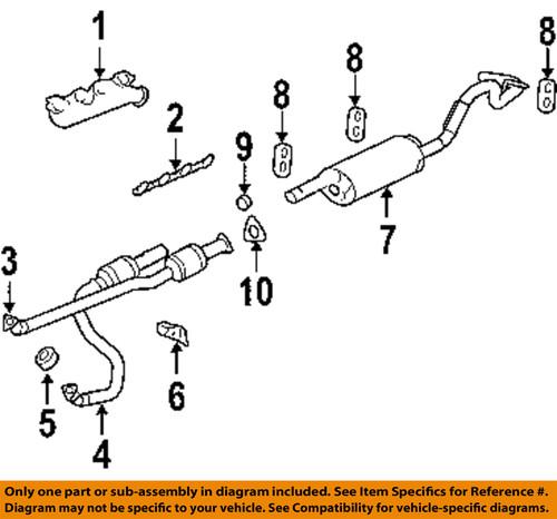 Gm oem 12617944 exhaust manifold gaskets/exhaust manifold gasket