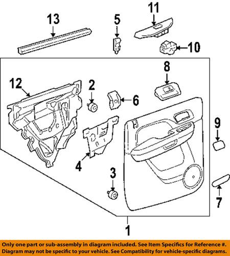 Gm oem 22895545 interior-rear door-window switch