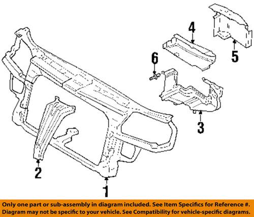 Volkswagen oem 1j0805962cb41 radiator support-intake duct