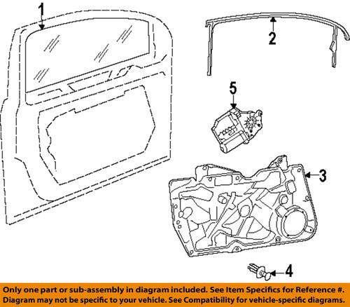 Volkswagen oem 5k0837461d window regulator