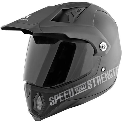 Speed and strength ss2500 hell-n black helmet small new