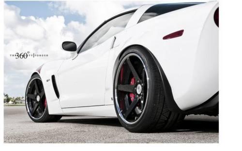 Corvette c6 z06, zr1 360- forged concave wheels carbon