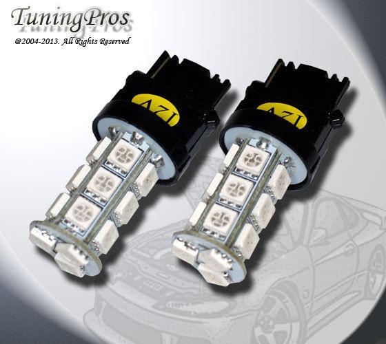 (1 pair) set of 2 pcs backup reverse 3156 18 smd yellow led light bulbs