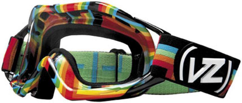 Vonzipper bushwick xt/offroad/motocross adult goggles,double rainbow/multi