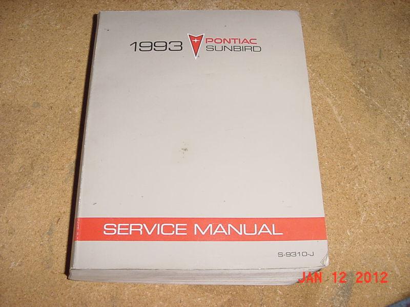 1993 pontiac sunfire gm chassis shop manual 