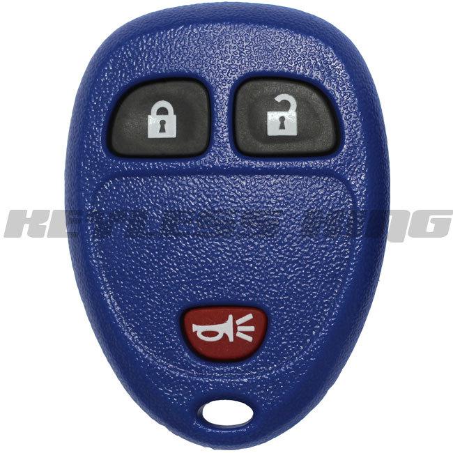 New blue replacement keyless entry remote key fob clicker for gm 15777636