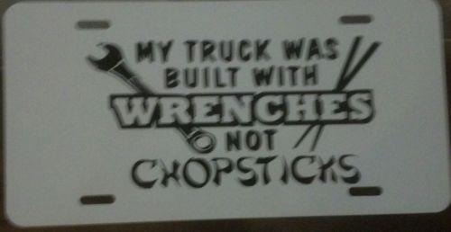 Custom license plate for chevy ford dodge jeep trucks 