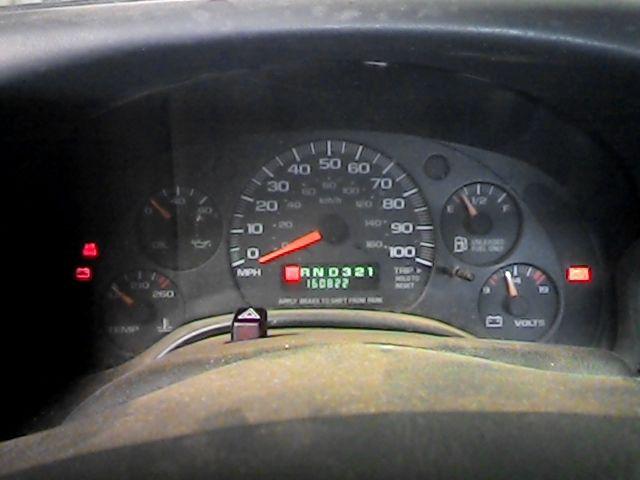 2000 chevy express 1500 van speedometer instrument cluster gauges 2643796