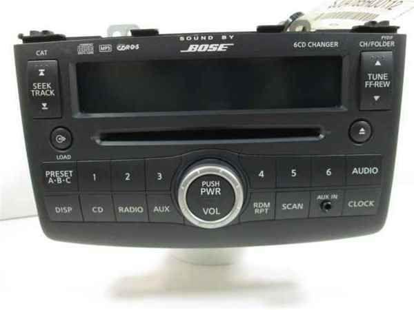 09 nissan rogue bose 6 disc cd mp3 player radio oem lkq