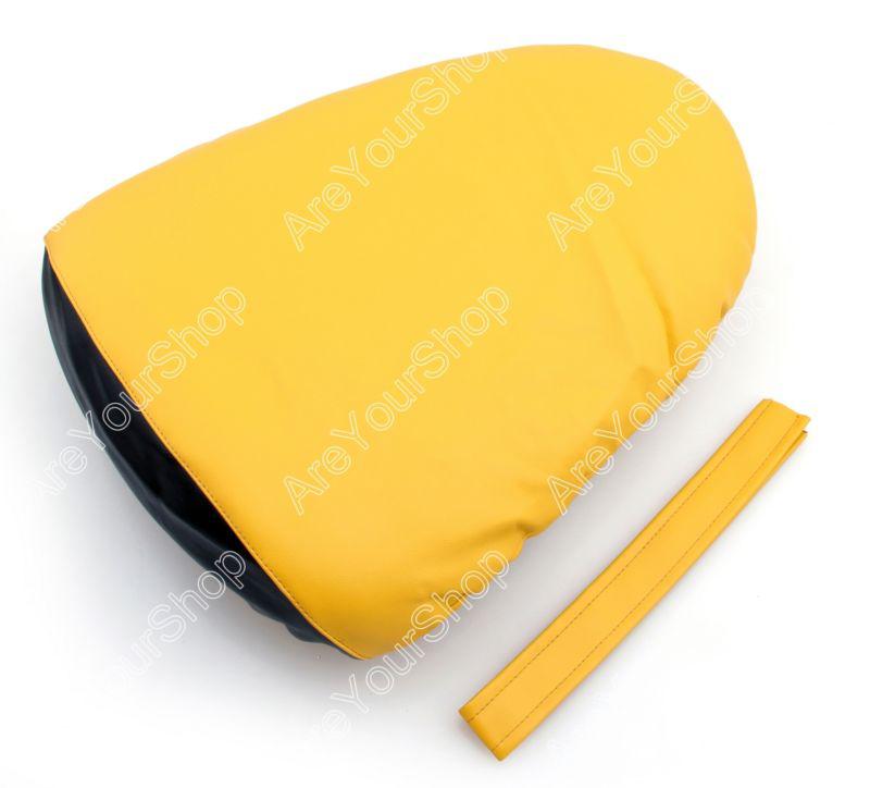 Rear pu leather seat cowl cover pillon suzuki gsxr1000 2005-2006 k5 yellow