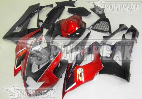 Fit suzuki 2005 2006 gsx-r gsxr 1000 k5 05 06 fairing abs bodywork red f61b10