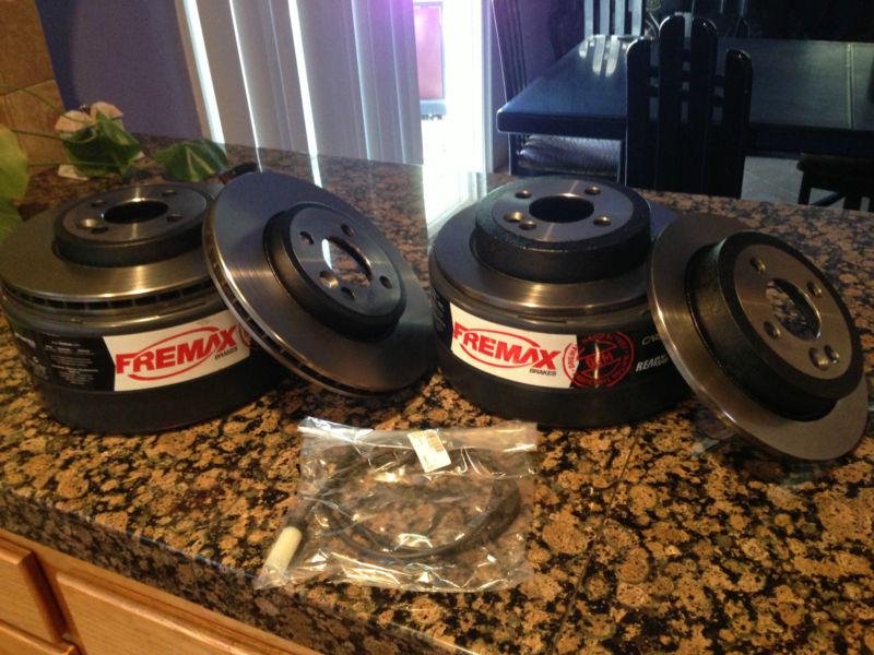 Mini cooper front & rear fremax brake disc clubman coupe roadster  r52 r55 r56