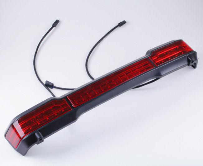 Led tail light for harley touring trunk king tour pack 97-later wrap around