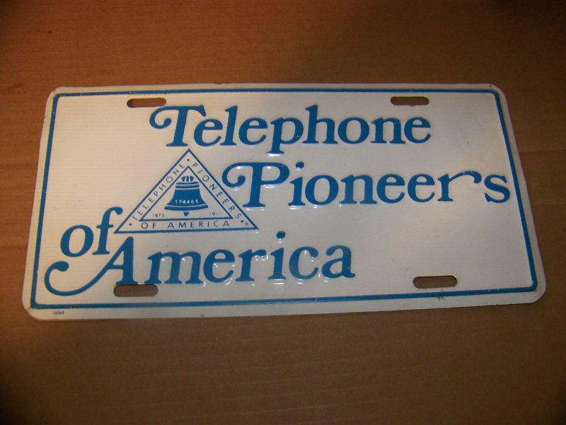 Telephone pioneers of america license plate