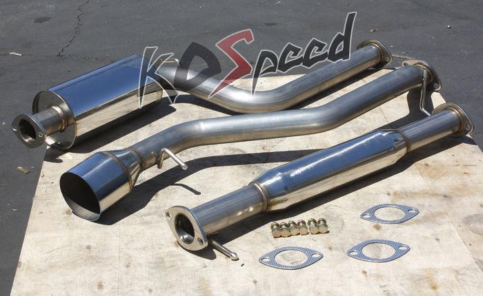 4.5" tip muffler racing catback exhaust system 00-04 ford focus 2.0/2.3l zx3/zx5