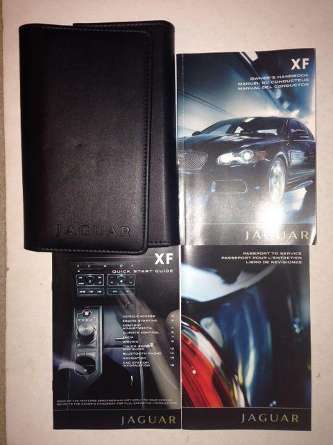 2010 jaguar xf owner's manual with case