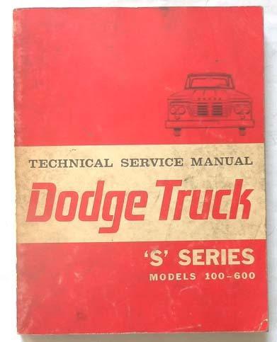 1964 dodge truck shop repair manual original mopar 