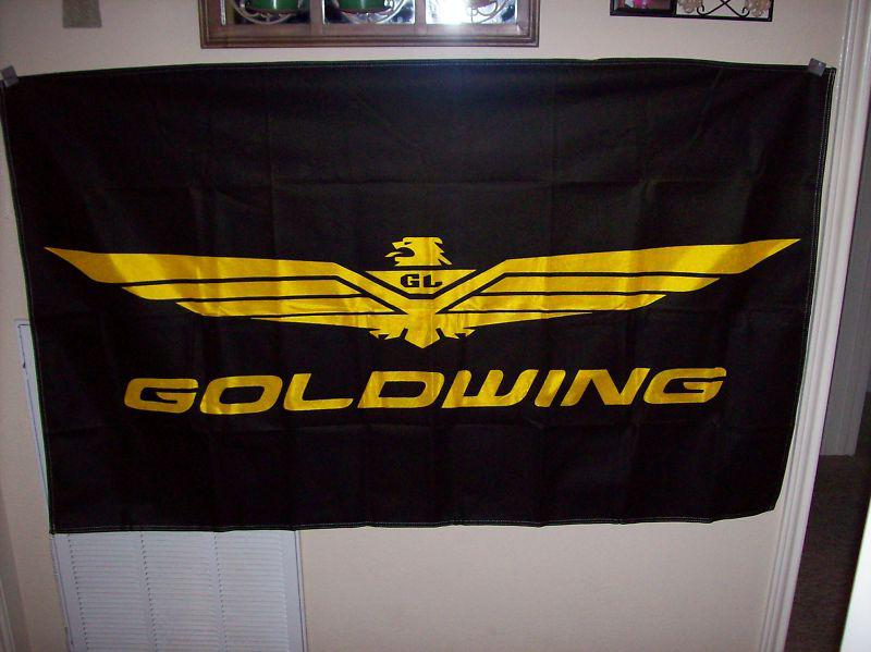 58"x 34" goldwing banner or flag gl1800 1500 1200  great man cave item 