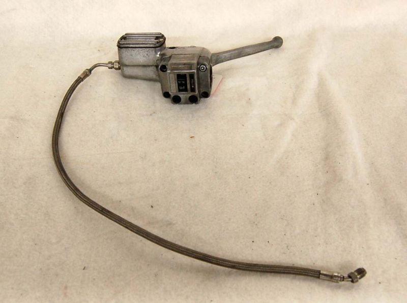 Harley shovelhead front master cylinder assembly braided line