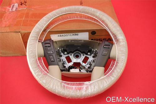 04-10 infiniti qx56 tan oem oe factory steering wheel 48430-1la3b