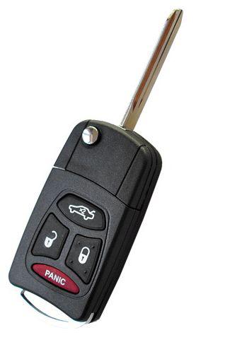 Four buttons chrysler dodge dakota durango switchblade key remote case 